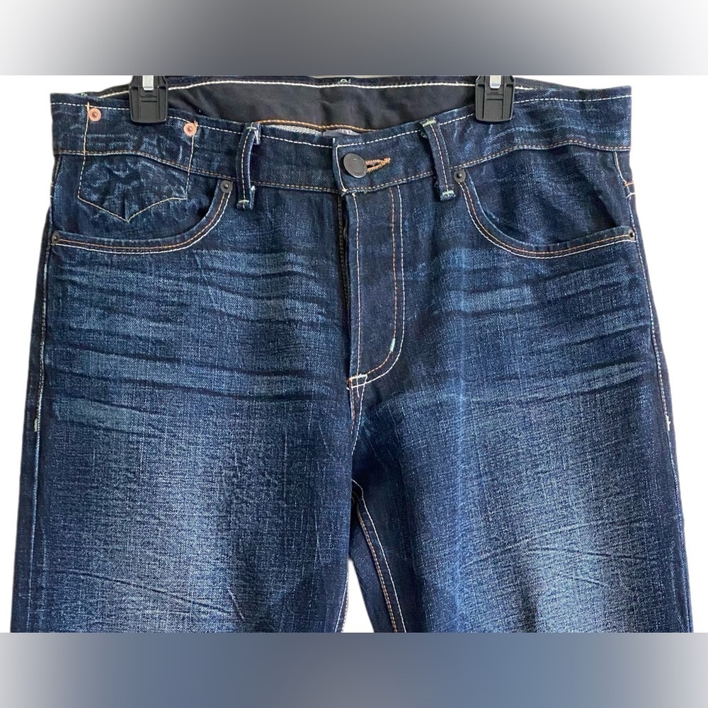 ARMANI EXCHANGE Men’s Button Fly Mid-Rise Boot Cut Jeans Size 33 Long - Picture 2 of 9